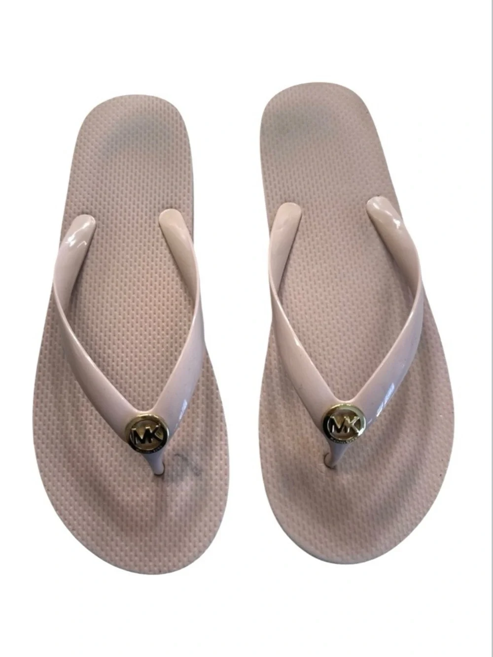Michael Kors Pink Signature Flip -Flops Size 10